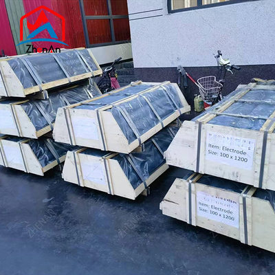 ফার্নেস কার্বন গ্রাফাইট ইলেকট্রোড 600mm সঙ্গে স্তনবৃন্ত