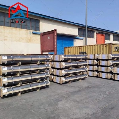 Dia 75mm-700mm L1800-2700mm UHP HP RP Electrodo De Grafito গ্রাফাইট ইলেকট্রোড 4tpi 4tpil স্তনবৃন্ত জন্য Eaf Lf