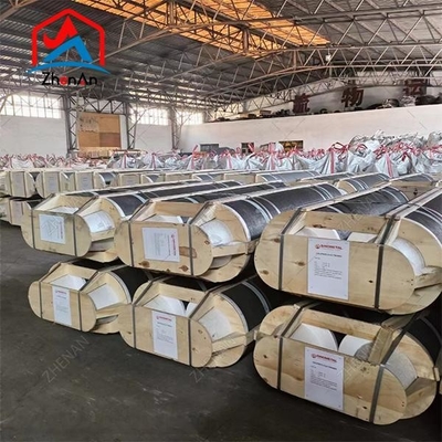 গ্রাফাইট পণ্য কার্বন ইলেক্ট্রোড UHP/HP/RP Dia 350mm গ্রাফাইট ইলেক্ট্রোড Lf বা Eaf জন্য স্তনবৃন্ত সঙ্গে