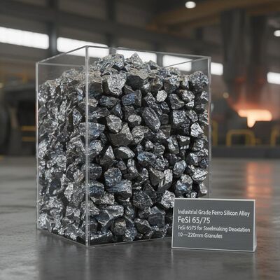 ইন্ডাস্ট্রিয়াল গ্রেড ফেরো সিলিকন অ্যালোয় FeSi 65/75 10 ′′ 220mm গ্রানুলস দিয়ে স্টিল তৈরির জন্য ডিঅক্সাইডেশন