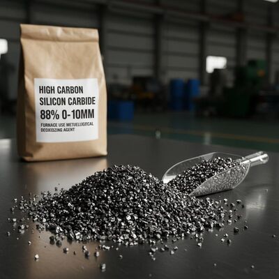 High Carbon Silicon Carbide 88% Purity 0-10mm Particle Size for Furnace Use with Exothermic Heat Release