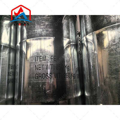 ইস্পাত ঢালাইয়ের জন্য আয়রন ভ্যানাডিয়াম অ্যালয় FeV50 FeV70 উচ্চ শক্তি পরিধান প্রতিরোধ ক্ষমতা এবং ধাতুবিদ্যা কর্মক্ষমতা